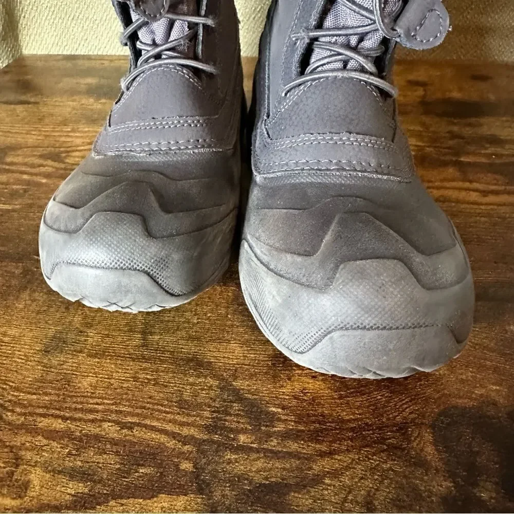 The North Face Womens Never Stop Exploring Winter Snow Boots Gray Purple Size 5